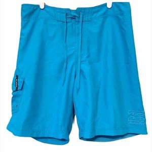 Billabong Blue Swim Trunks Sz 34